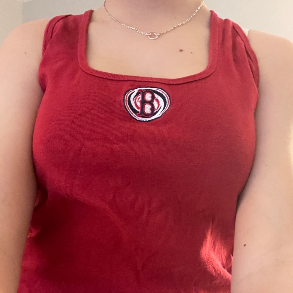 Vintage authentic boston red sox tank top.